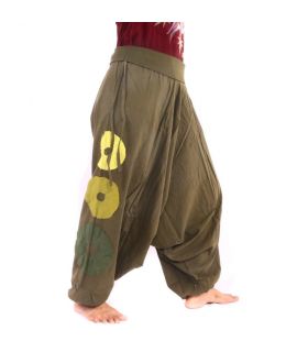 Aladinhose oliv, Baumwolle