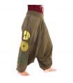 Aladinhose oliv, Baumwolle