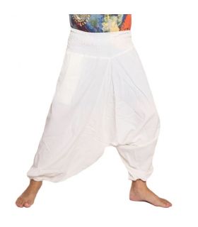 Harem pants cotton white
