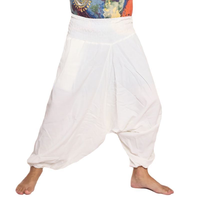 Aladinhose Baumwolle weiß