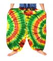 Harem pants rayon - batik Rastafari