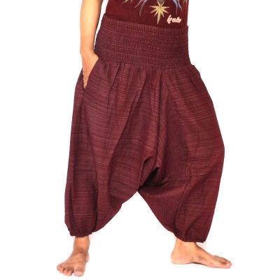 Aladinhose kurz für Männer und Frauen rot Baumwolle