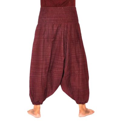 Aladinhose kurz für Männer und Frauen rot Baumwolle