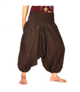 Kurze Aladinhose Hose Baumwollmix - braun