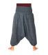 Short harem pants pants cotton mix - grey