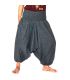 Short harem pants pants cotton mix - grey