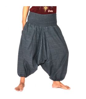 Kurze Aladinhose Hose Baumwollmix - grau