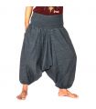 Short harem pants pants cotton mix - grey