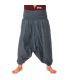 Short harem pants pants cotton mix - grey