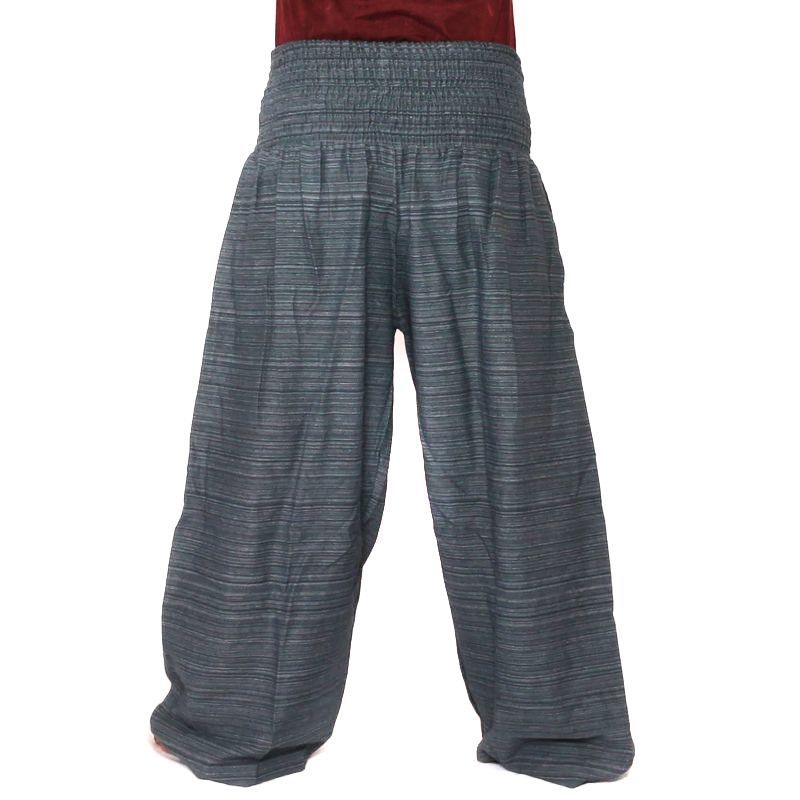 pantalon de harem coupe haute gris