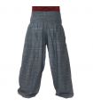 pantalon de harem coupe haute gris