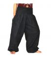 harem pants high cut black