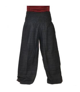 pantalon de harem coupe haute noir
