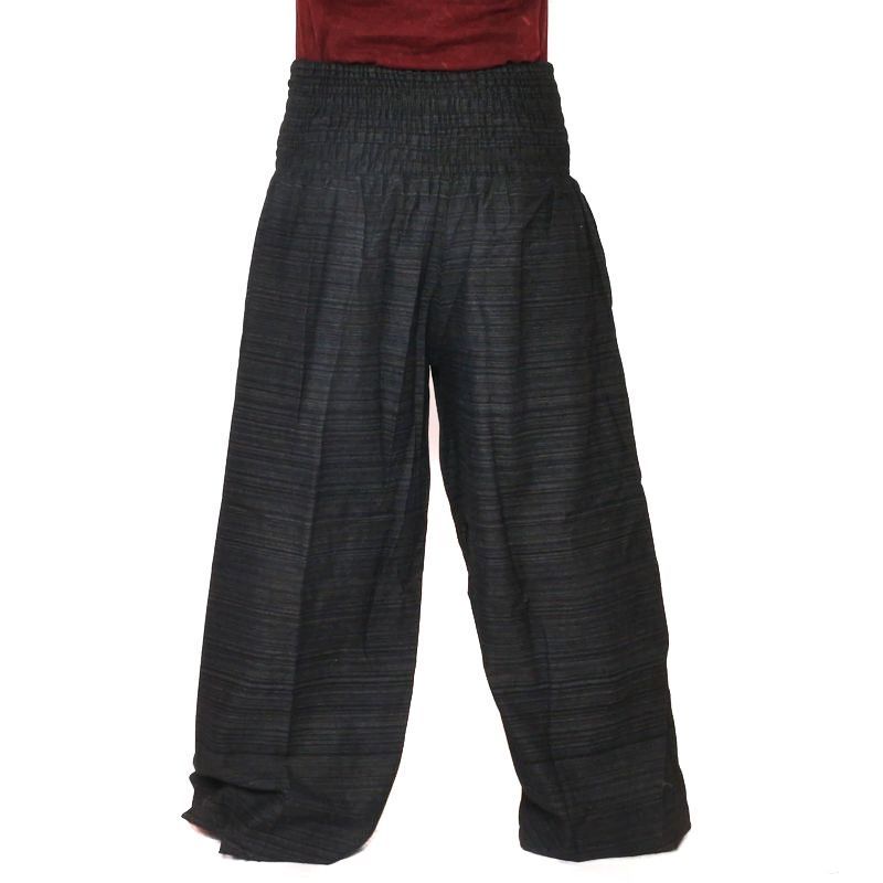 harem pants high cut black
