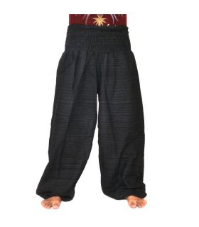 harem pants high cut black