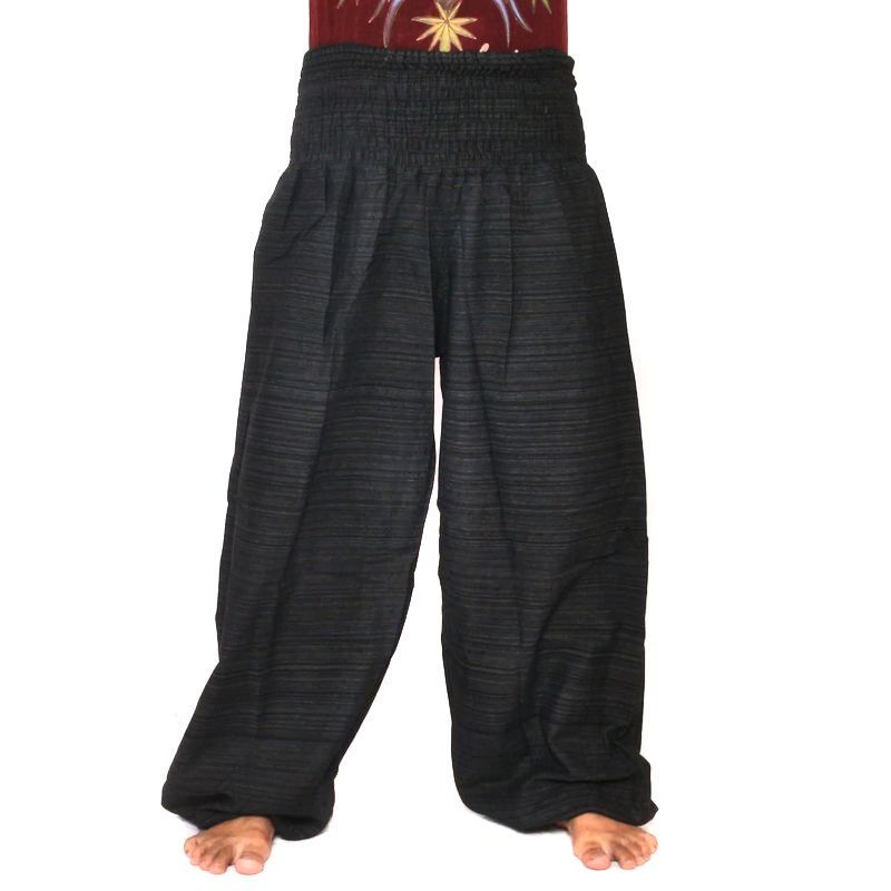 harem pants high cut black