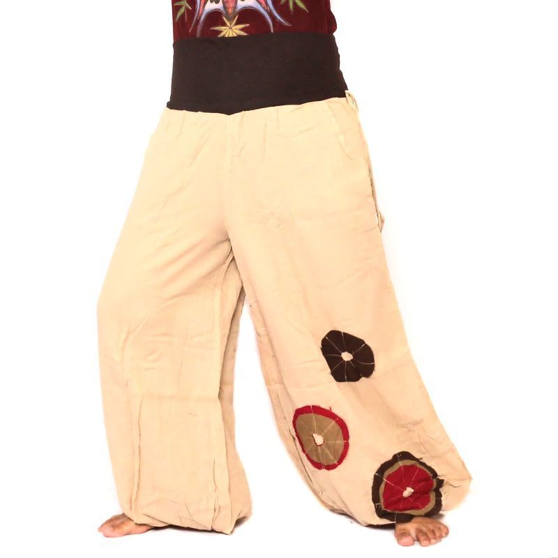 Palazzo pants cotton - khaki