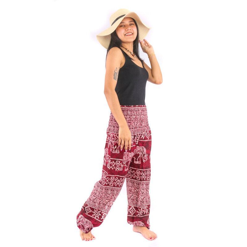 Harem pants elephant, black, red, navy blue, olive, sea green