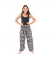 Thai Hose Elefant, schwarz, rot, navy blau, seegrün