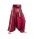 Harem pants ethno embroidery cotton mix