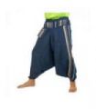 Harem pants ethno embroidery cotton mix