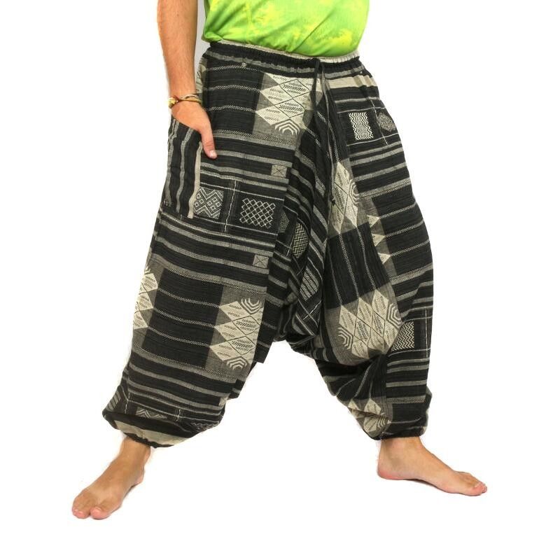 Pantalones de harén de Tailandia del Norte Mezcla de algodón