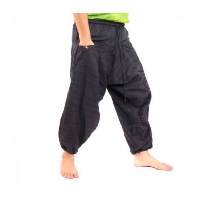 Harem pants boho chic spiral hand painted