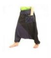 Aladinhose zweifarbig mit großer Seitentasche