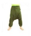 Aladin Hippie Hose mit Floral Design Om Aufdruck