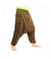 Aladin Hippie Hose mit Floral Design Om Aufdruck
