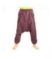 Aladin Hippie Hose mit Floral Design Om Aufdruck