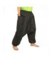 Aladin Hippie Hose mit Floral Design Om Aufdruck