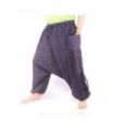 Aladin Hippie Hose mit Floral Design Om Aufdruck
