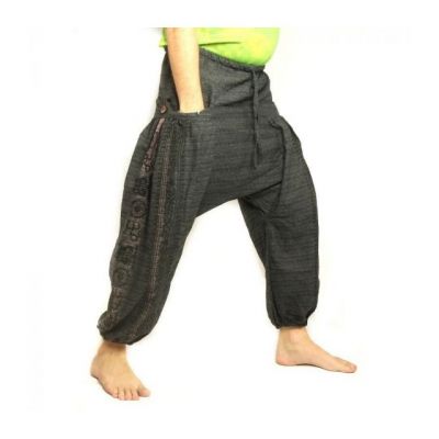 ॐ Aladinhose mit Sanskrit Symbolen Baumwoll-Mischung