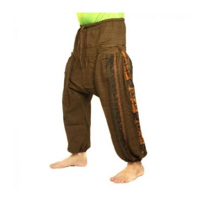 ॐ Aladinhose mit Sanskrit Symbolen Baumwoll-Mischung