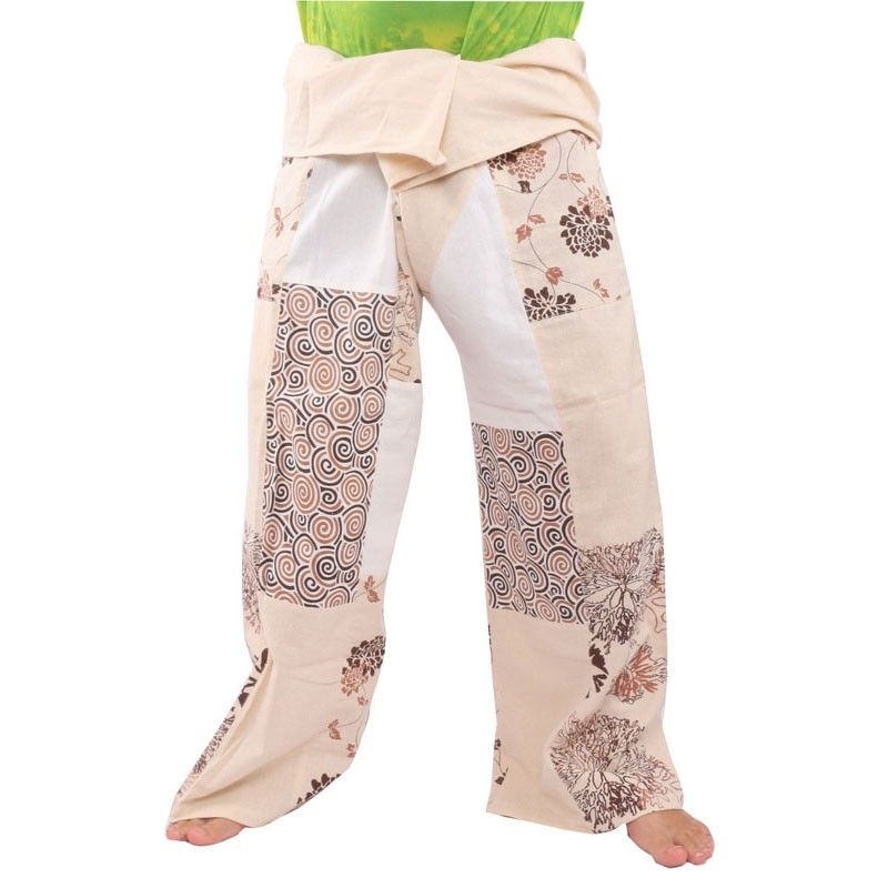 Thai Fischerhose Patchwork Größe XL