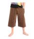 Short Thai fishing pants hand painted "Candle Writing