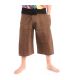 Short Thai fishing pants hand painted "Candle Writing