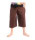 Short Thai fishing pants hand painted "Candle Writing