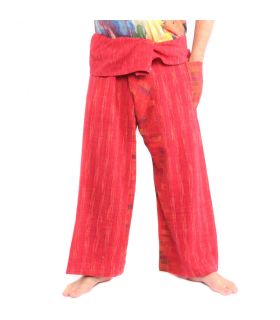 Jom Thong Pantalones de Pescador Tailandés Ikat "Mudmee