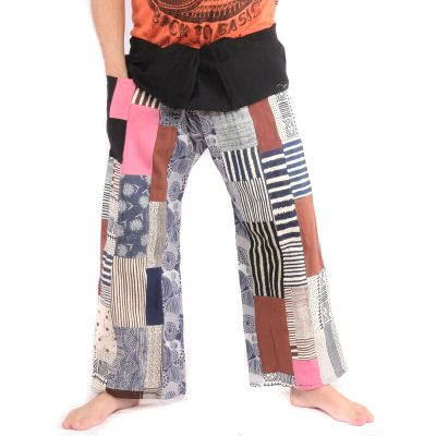 Thai fisherman pants patchwork size L