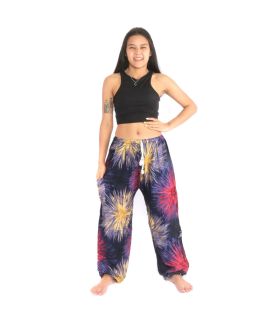 Pantalones tailandeses Jogger fuegos artificiales orientales