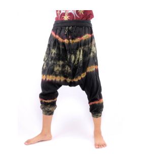 3/5 Aladinhose Caprihose Batik