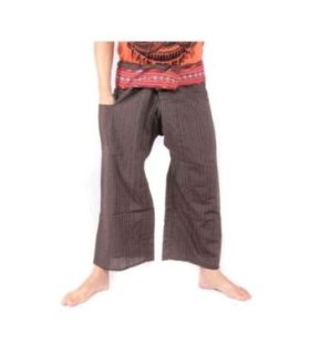 Thai Fischerhose mit Muster Borte - Baumwolle