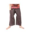 Pantalones de pescador tailandés con trenzado de motivos - Algodón