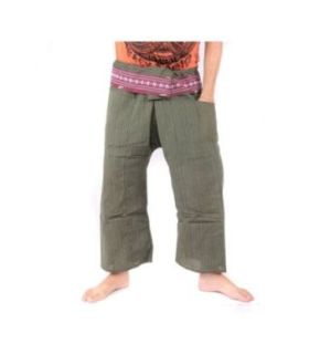 Thai Fischerhose mit Muster Borte - Baumwolle