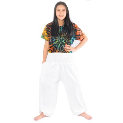 Sarouel confortable en coton blanc