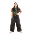 Harem pants high cut brown