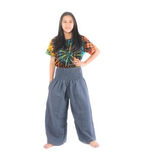 pantalon de harem gris coupe haute