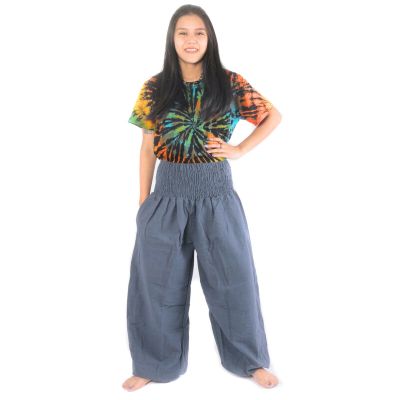 pantalon de harem gris coupe haute